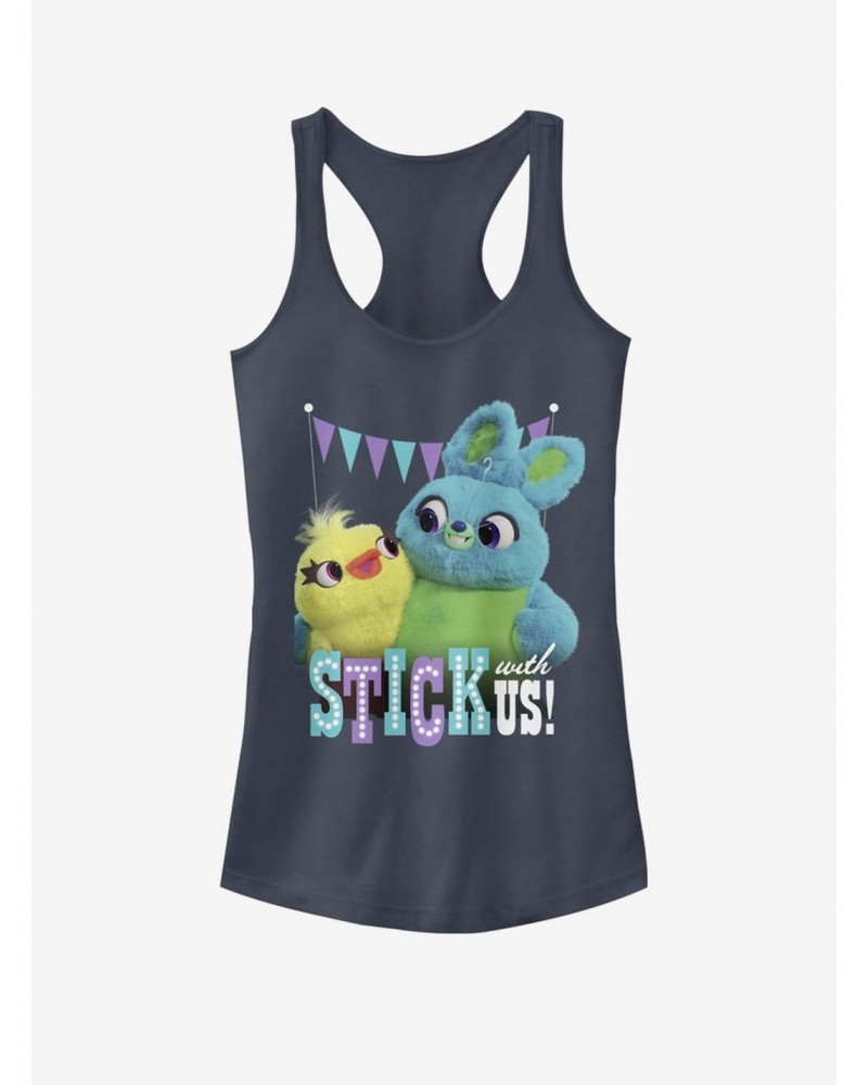 Disney Pixar Toy Story 4 Stick With Us Girls Indigo Tank Top $9.36 Tops