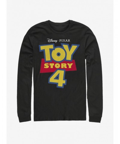 Disney Pixar Toy Story 4 Full Color Logo Long-Sleeve T-Shirt $12.11 Merchandises