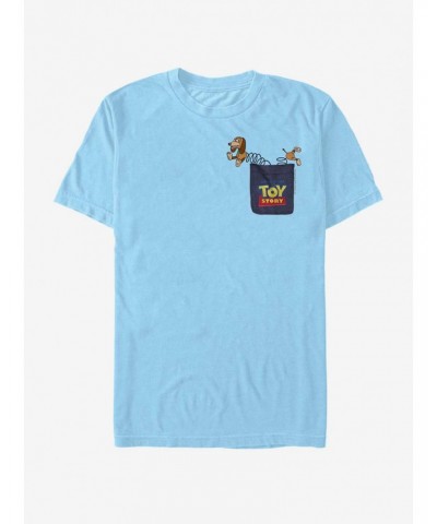 Disney Pixar Toy Story Slinky Dog Faux Pocket T-Shirt $4.97 T-Shirts