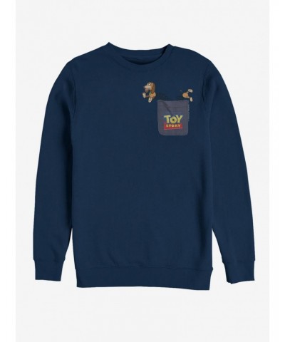 Disney Pixar Toy Story Slinky Dog Faux Pocket Sweatshirt $11.22 Sweatshirts