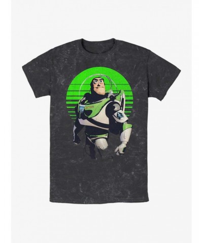 Disney Pixar Toy Story Buzz Lightyear Sight On Stars Mineral Wash T-Shirt $8.25 T-Shirts