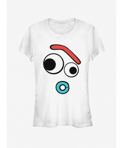 Disney Pixar Toy Story Big Face Curious Forky Girls T-Shirt $7.60 T-Shirts