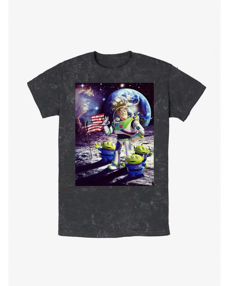 Disney Pixar Toy Story Moon Guy Mineral Wash T-Shirt $7.07 T-Shirts