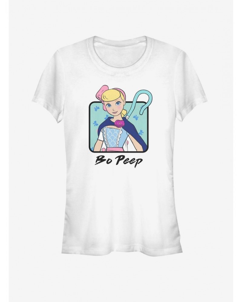 Disney Pixar Toy Story 4 Bo Peep Cloak Girls White T-Shirt $6.47 T-Shirts