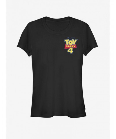 Disney Pixar Toy Story 4 Chest Color Logo Girls T-Shirt $7.93 T-Shirts