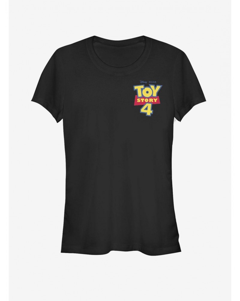 Disney Pixar Toy Story 4 Chest Color Logo Girls T-Shirt $7.93 T-Shirts