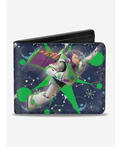 Disney Pixar Toy Story Buzz Lightyear Flight Space Ranger Logo Bifold Wallet $6.69 Wallets