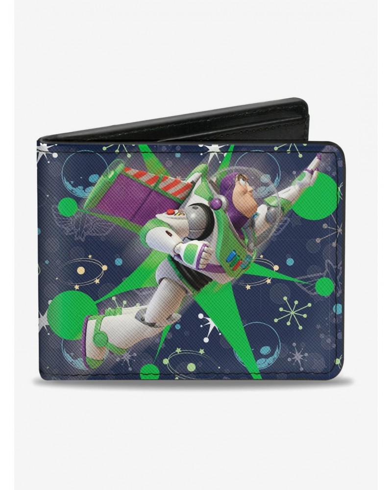 Disney Pixar Toy Story Buzz Lightyear Flight Space Ranger Logo Bifold Wallet $6.69 Wallets