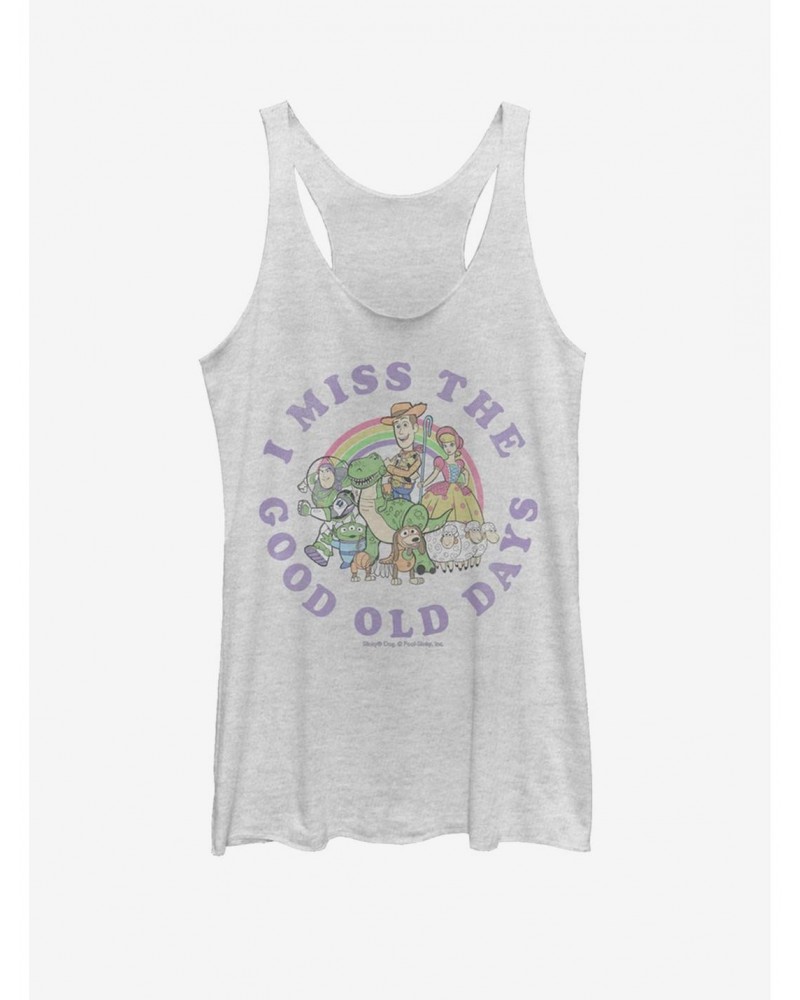 Disney Pixar Toy Story 4 Good Old Days Girls Heathered White Tank Top $6.42 Tops