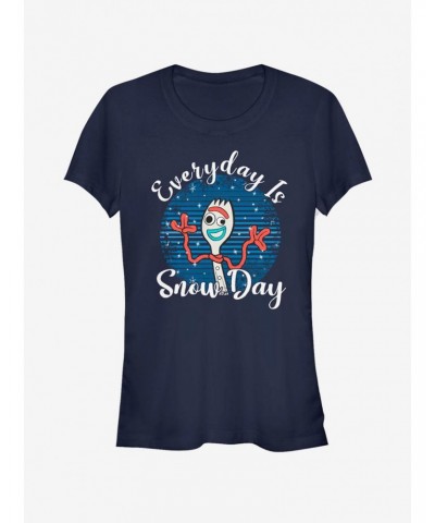 Disney Pixar Toy Story Forky Snow Day Girls T-Shirt $7.77 T-Shirts