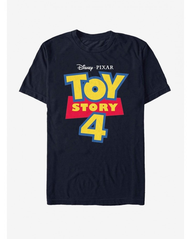 Disney Pixar Toy Story 4 Full Color Logo T-Shirt $4.85 T-Shirts