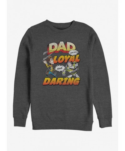 Disney Pixar Toy Story Loyal And Daring Crew Sweatshirt $9.15 Sweatshirts