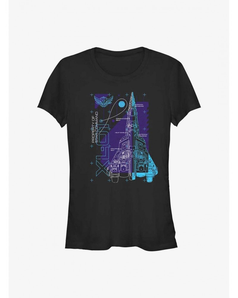 Disney Pixar Lightyear Ship Schematic Girls T-Shirt $5.99 T-Shirts