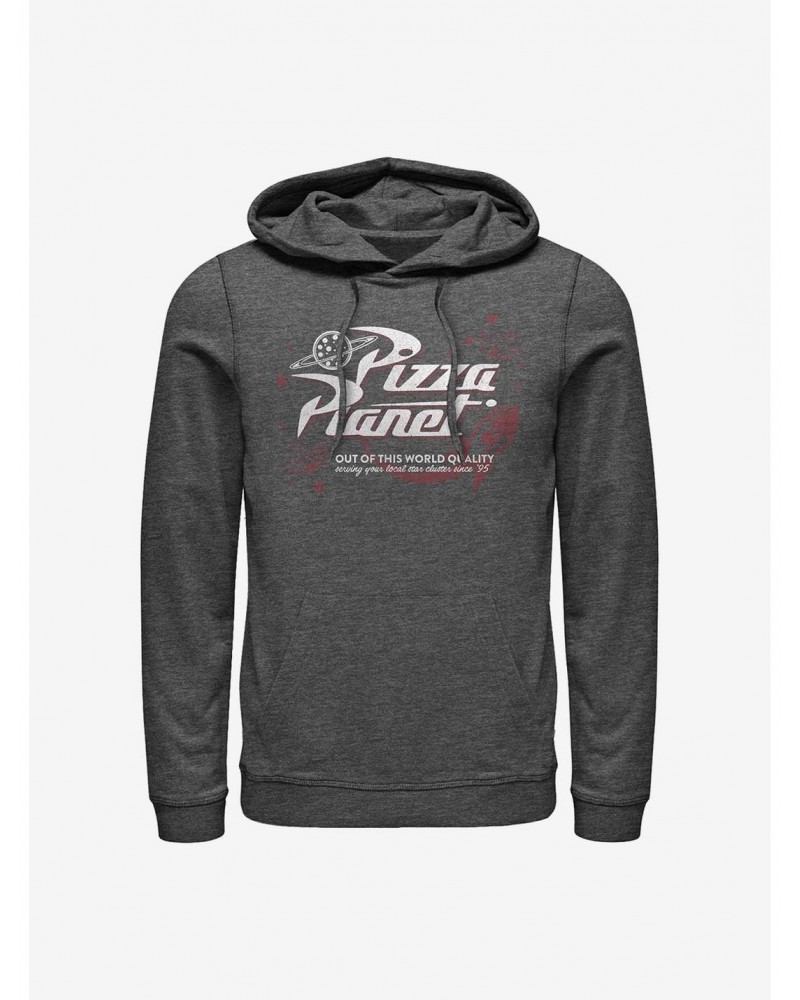 Disney Pixar Toy Story Retro Pizza Planet Hoodie $11.49 Hoodies