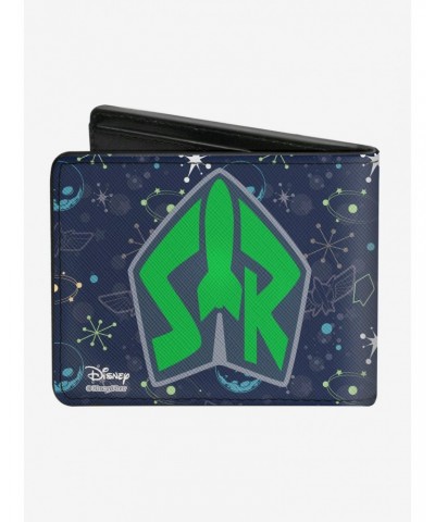 Disney Pixar Toy Story Buzz Lightyear Flight Space Ranger Logo Bifold Wallet $6.69 Wallets