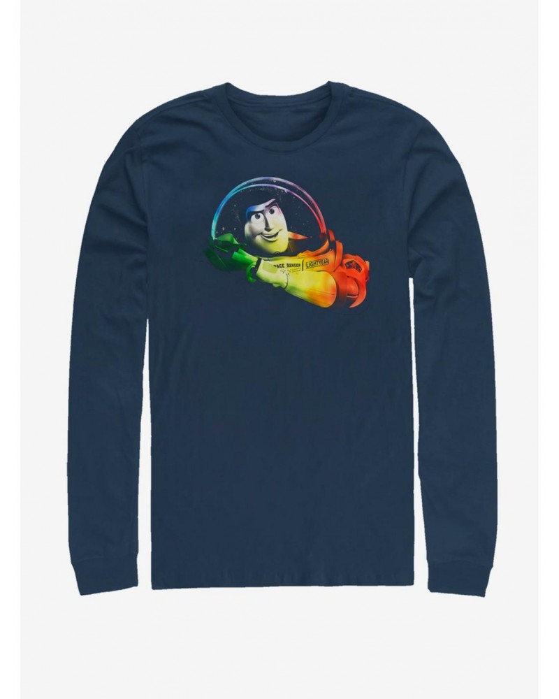 Disney Pixar Toy Story Rainbow Buzz Long-Sleeve T-Shirt $10.53 T-Shirts