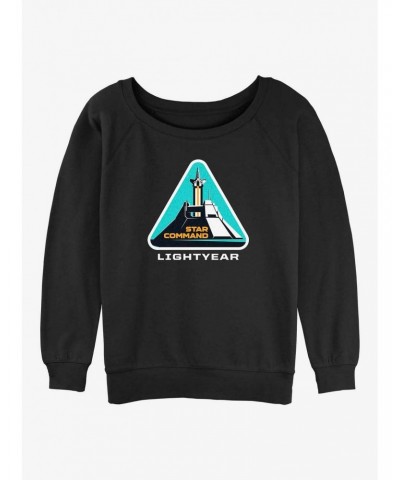 Disney Pixar Lightyear Star Command Badge Girls Slouchy Sweatshirt $14.46 Sweatshirts