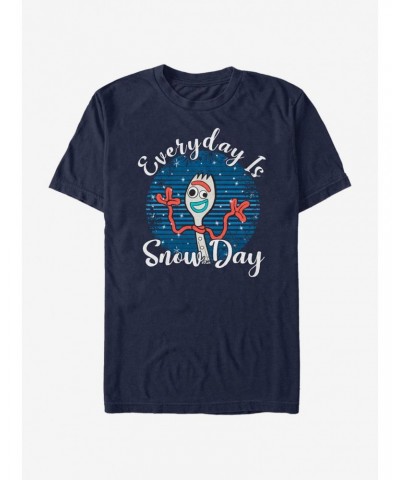 Disney Pixar Toy Story Forky Snow Day T-Shirt $4.85 T-Shirts