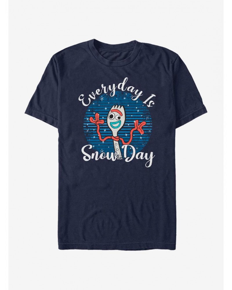 Disney Pixar Toy Story Forky Snow Day T-Shirt $4.85 T-Shirts