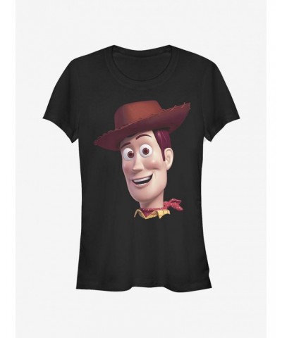 Disney Pixar Toy Story 4 Woody Big Face Girls T-Shirt $5.02 T-Shirts