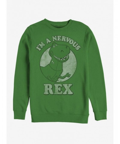 Disney Pixar Toy Story Rex Nervous Crew Sweatshirt $11.22 Sweatshirts